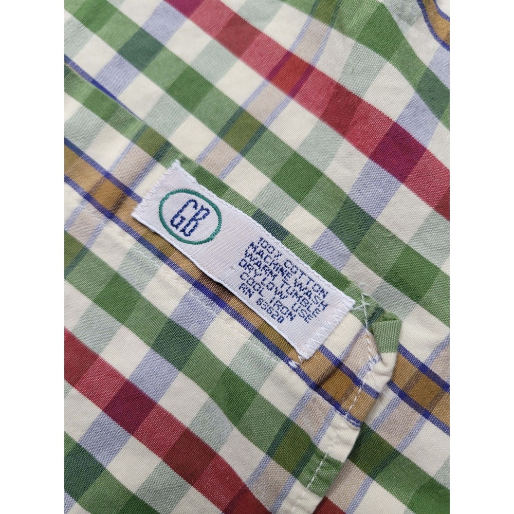 Gitman Vintage Short Sleeve Button Up Plaid Shirt Men's XL - Picture 6 of 7
